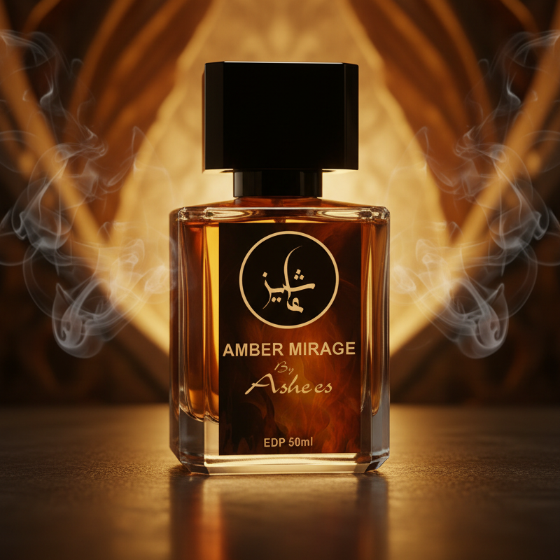 Amber Mirage by ASHEES perfume bottle with amber and oud notes