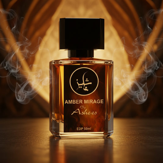 Amber Mirage by ASHEES perfume bottle with amber and oud notes